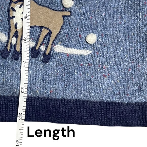 Victoria Jones Petite Large Holiday Knit Sweater Ugly Cute Vintage Christmas - Picture 8 of 12